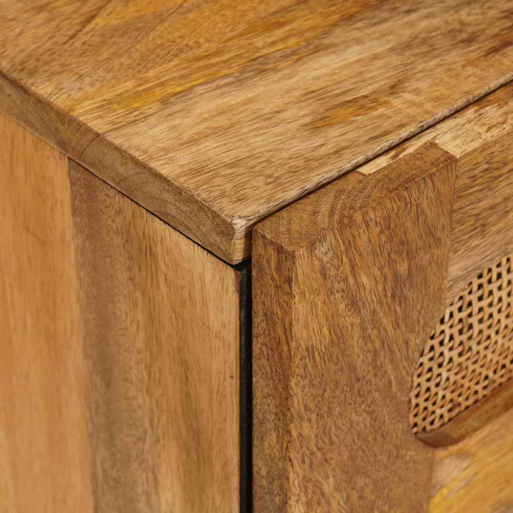 Nachttisch Natur 50 x 33 x 62 cm Massivholz Mango