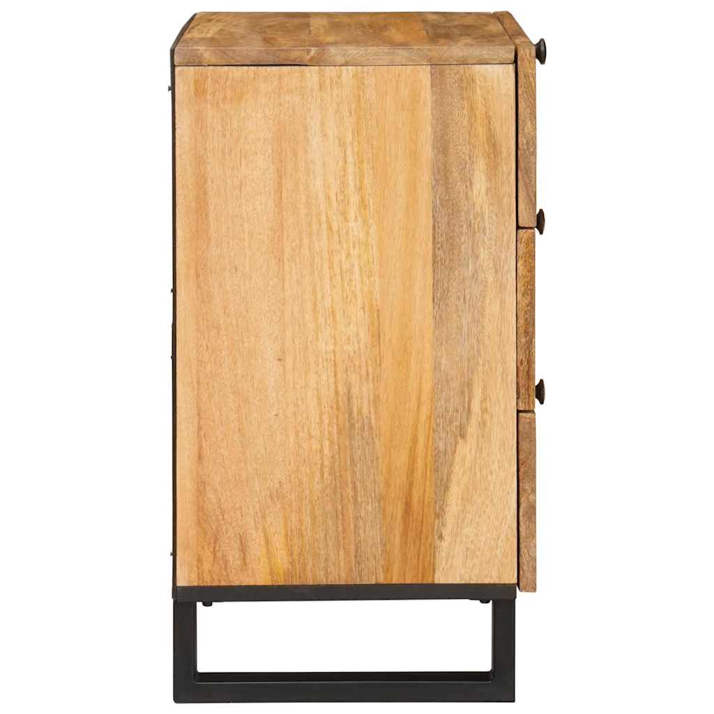 Nachttisch Natur 50 x 33 x 62 cm Massivholz Mango