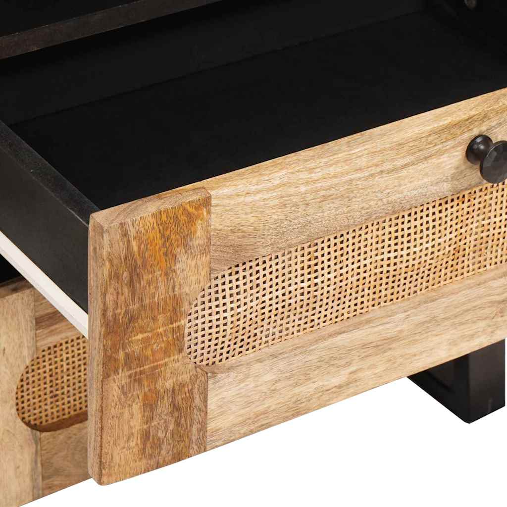 Nachttisch Natur 50 x 33 x 62 cm Massivholz Mango