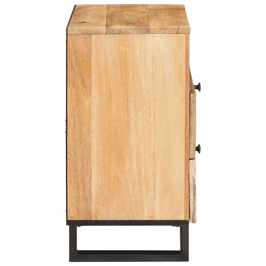 Nachttisch Natur 50 x 33 x 62 cm Massivholz Mango