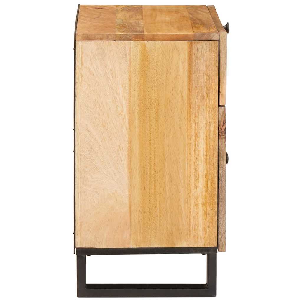 Nachttisch Natur 50 x 33 x 60 cm Massivholz Mango