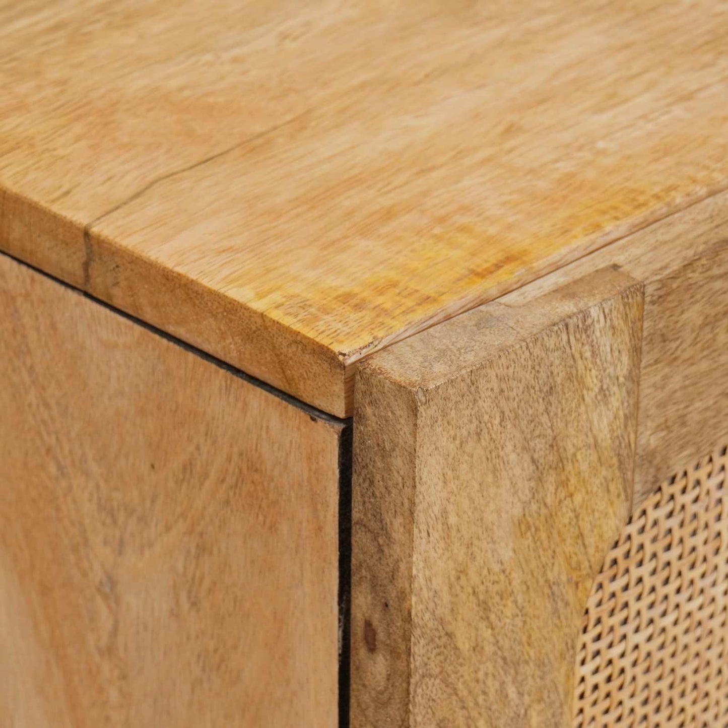 Highboard mit Speicher Braun 40 x 33 x 110 cm Massivholz Mango