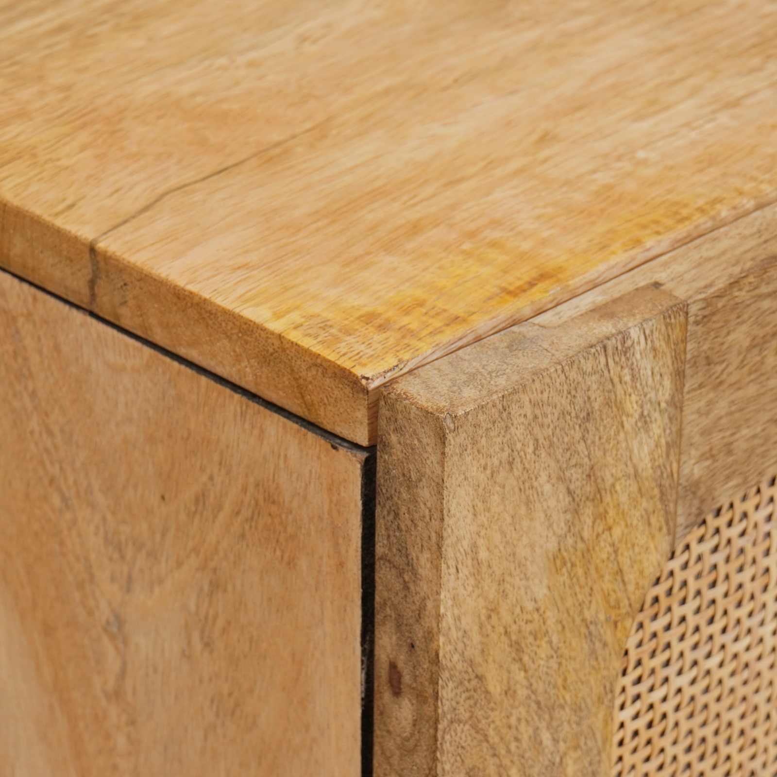 Highboard mit Speicher Braun 40 x 33 x 110 cm Massivholz Mango