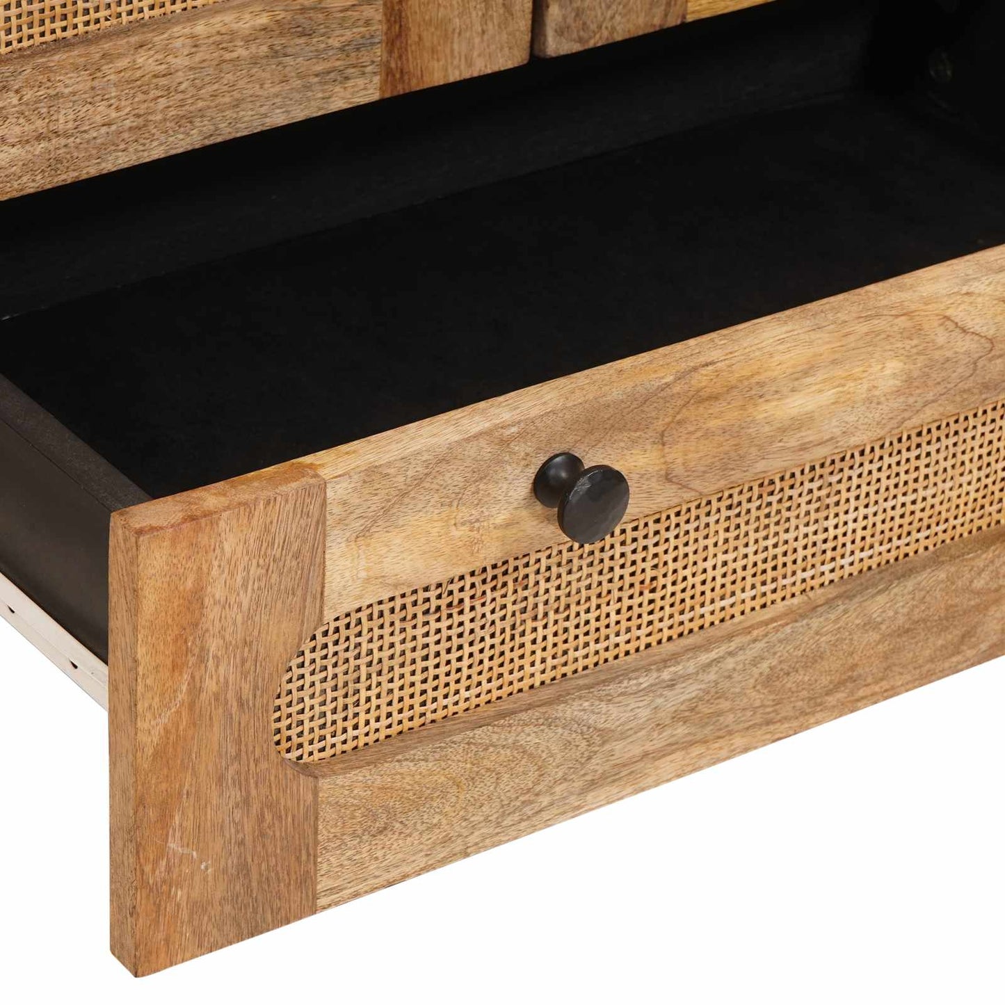 Highboard mit Speicher Braun 40 x 33 x 110 cm Massivholz Mango