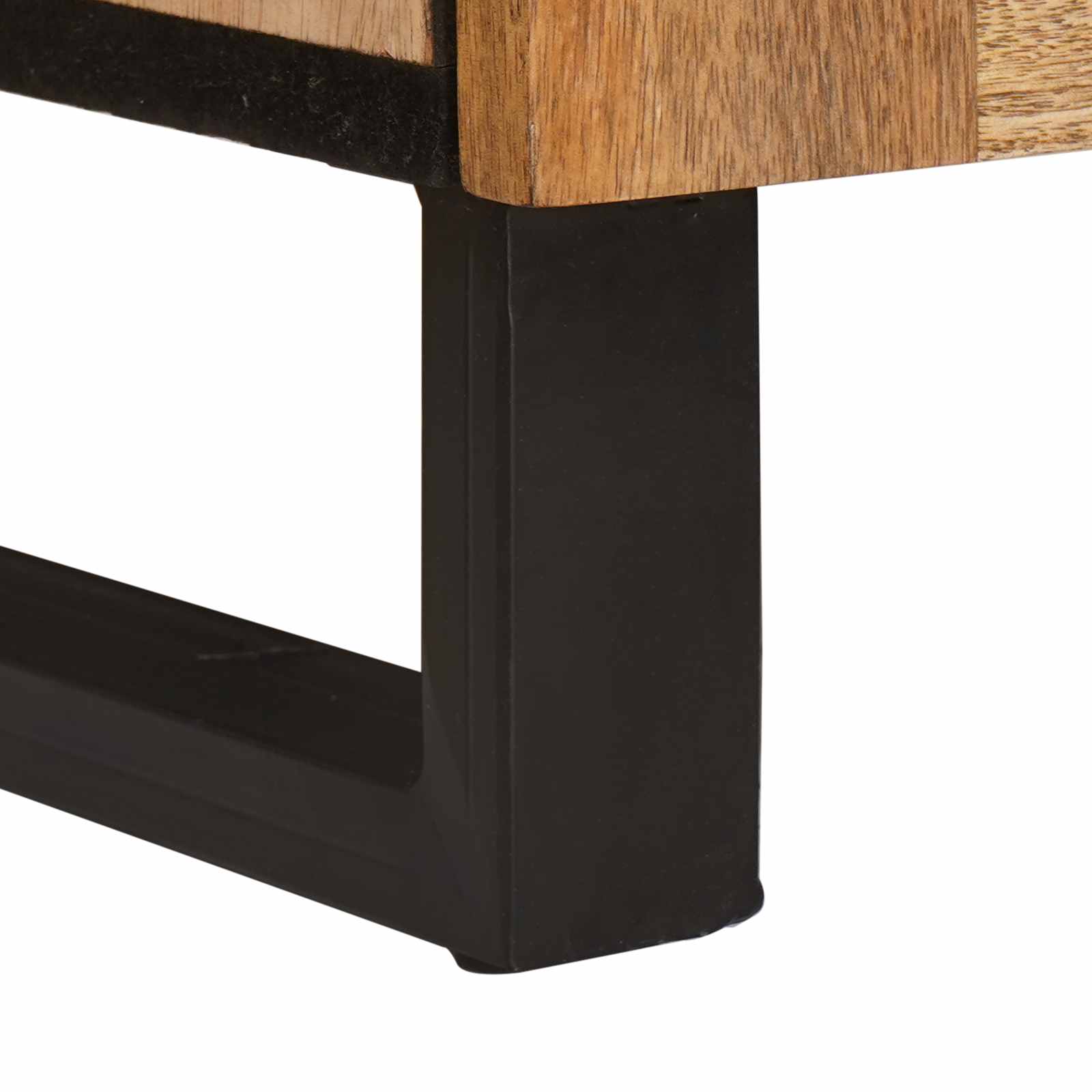 Highboard mit Speicher Braun 40 x 33 x 110 cm Massivholz Mango