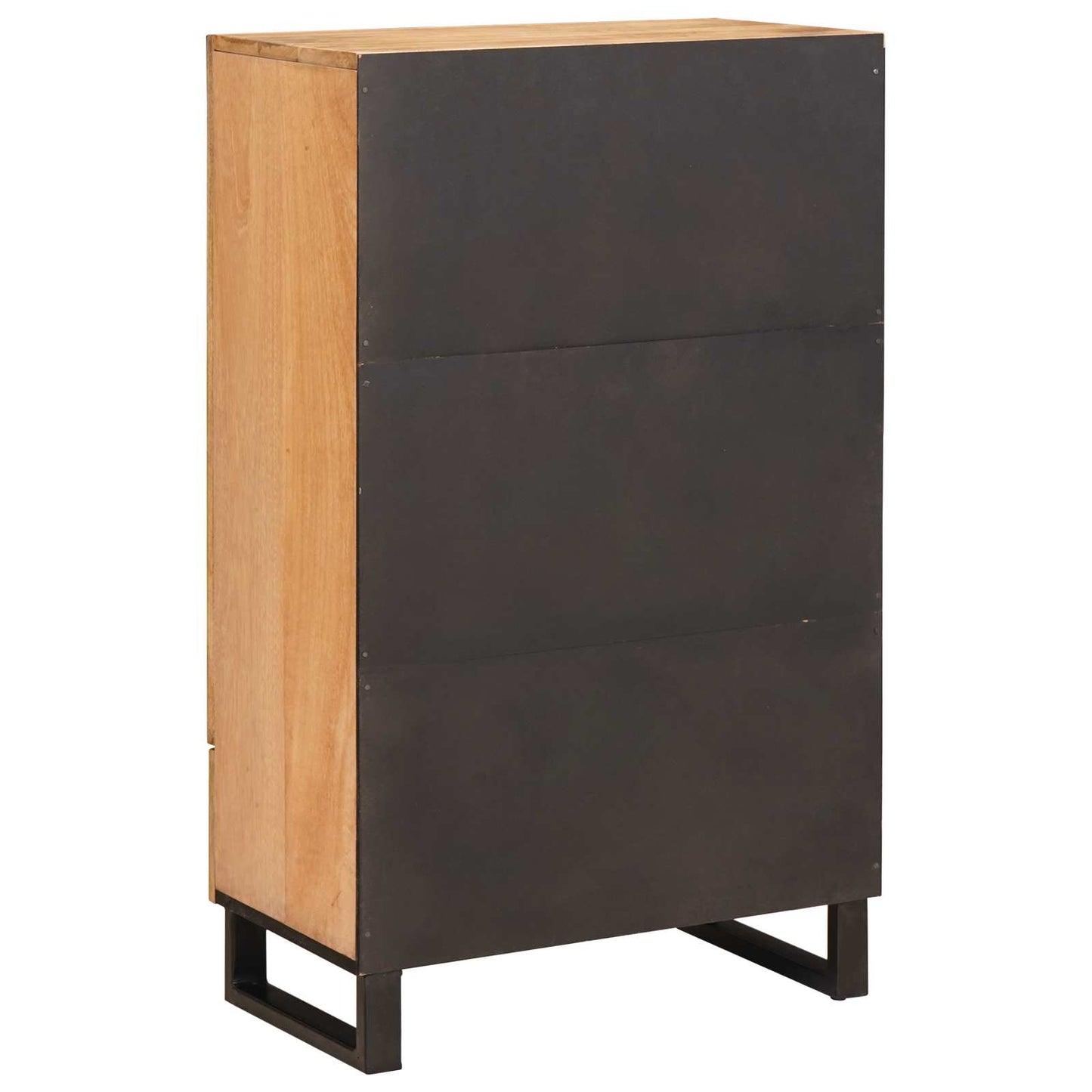 Highboard mit Speicher Braun 40 x 33 x 110 cm Massivholz Mango