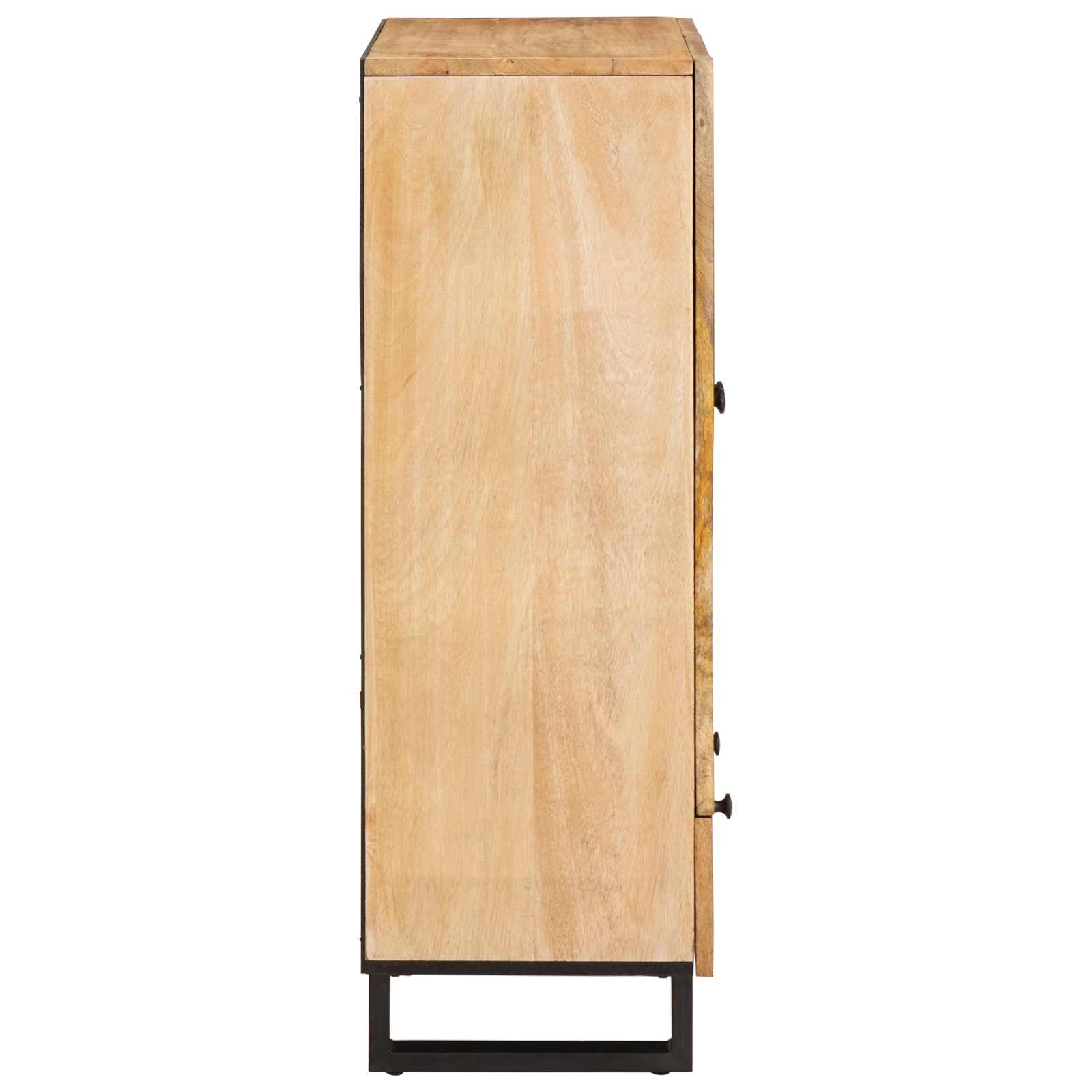Highboard mit Speicher Braun 40 x 33 x 110 cm Massivholz Mango