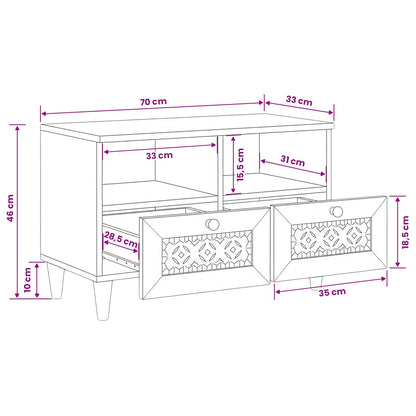 TV-Einheiten Hellbraun 70 x 33 x 46 cm Holzwerkstoff