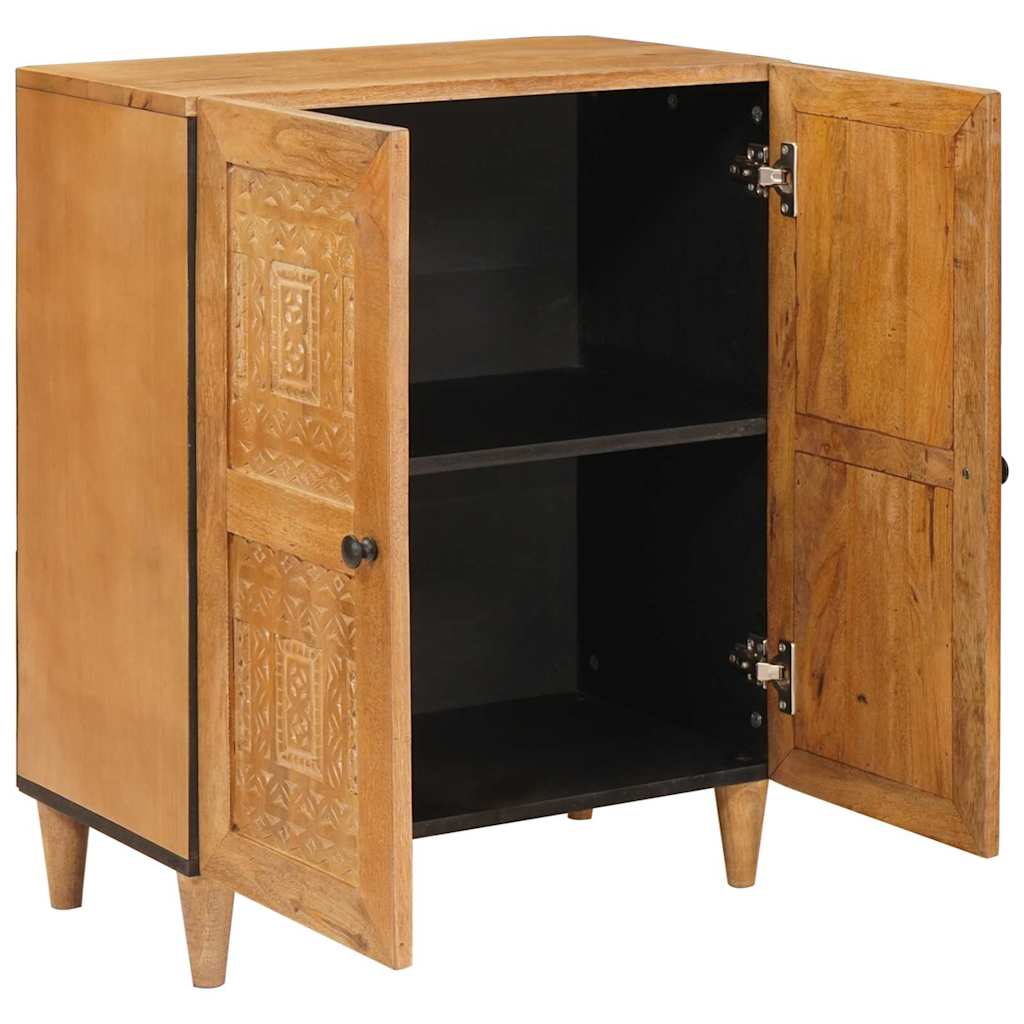 Sideboard Hellbraun 60 x 33 x 75 cm massives Mangoholz