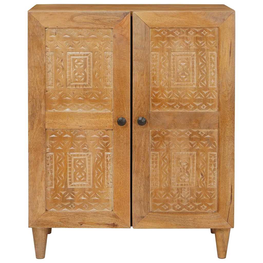 Sideboard Hellbraun 60 x 33 x 75 cm massives Mangoholz