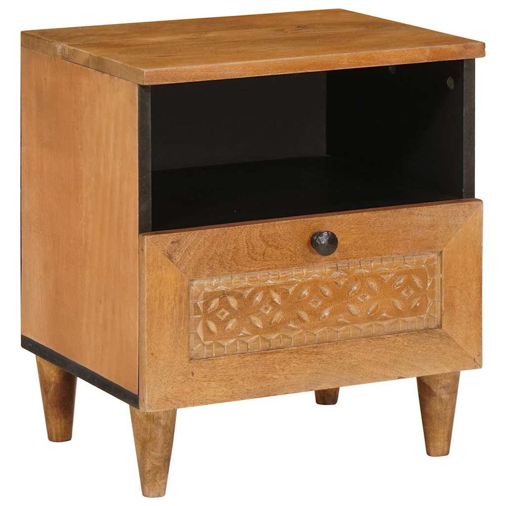 Nachttisch Hellbraun 40 x 33 x 46 cm Holzwerkstoff