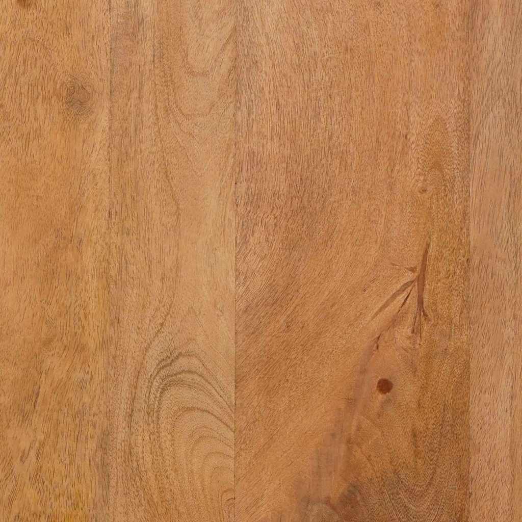 TV-Schränk mit Tür Hellbraun 80 x 33 x 46 cm massives Mangoholz