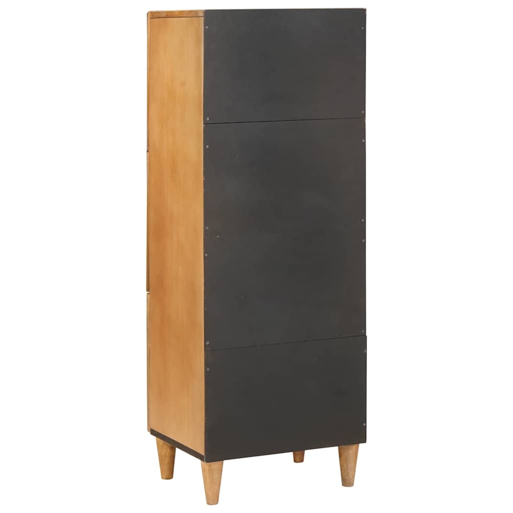 Hochboard Hellbraun 40 x 33 x 110 cm massives Mangoholz