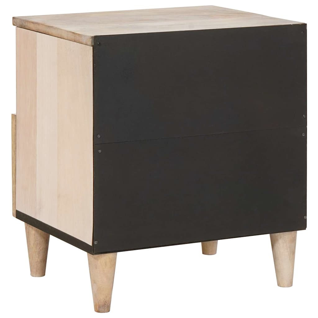 Nachttisch Weiß 40 x 33 x 46 cm Holzwerkstoff