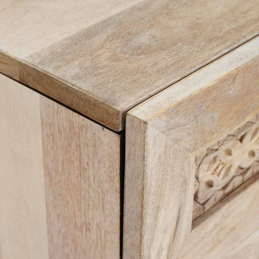 Nachttisch Weiß 50 x 33 x 60 cm Holzwerkstoff