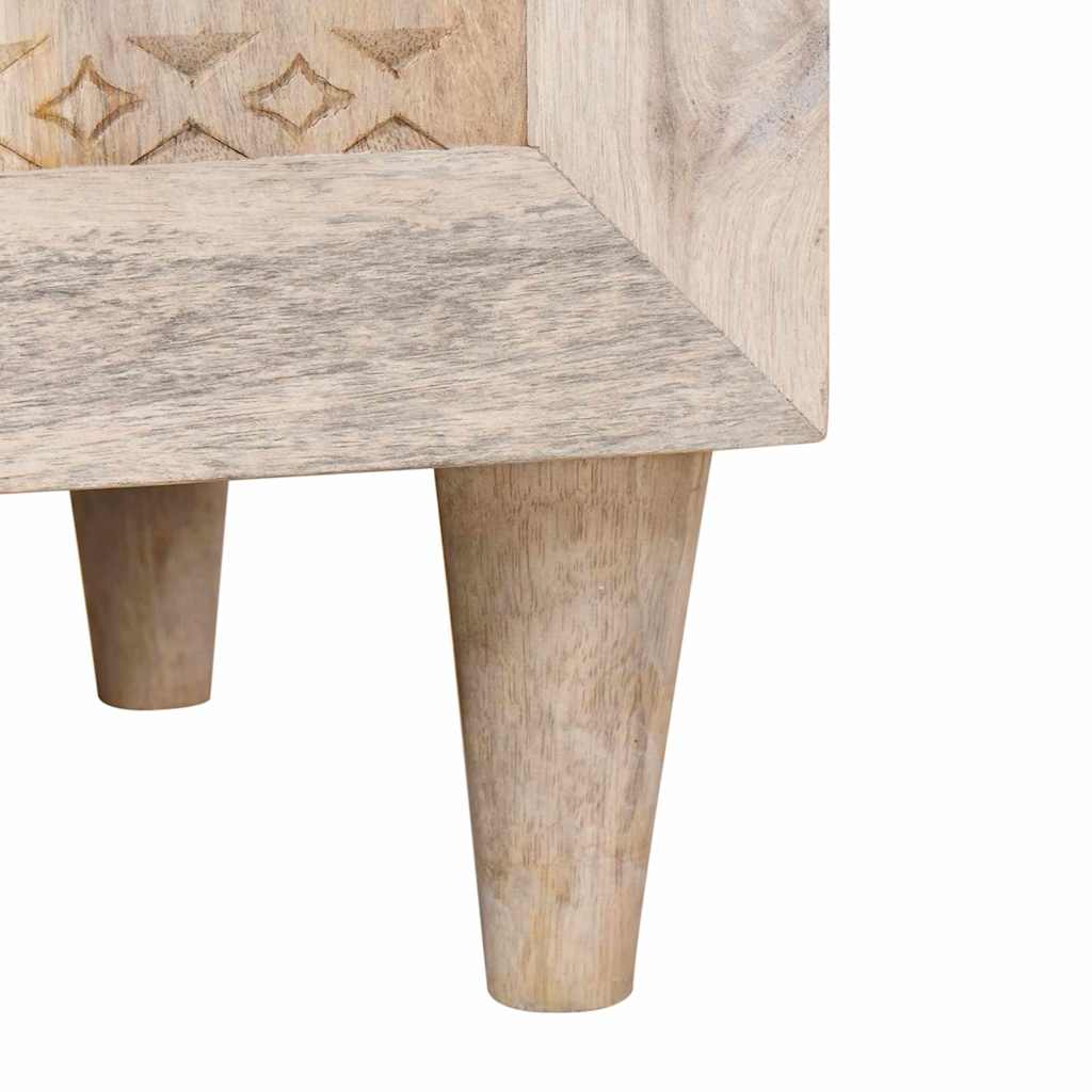 Nachttisch Weiß 50 x 33 x 60 cm Holzwerkstoff