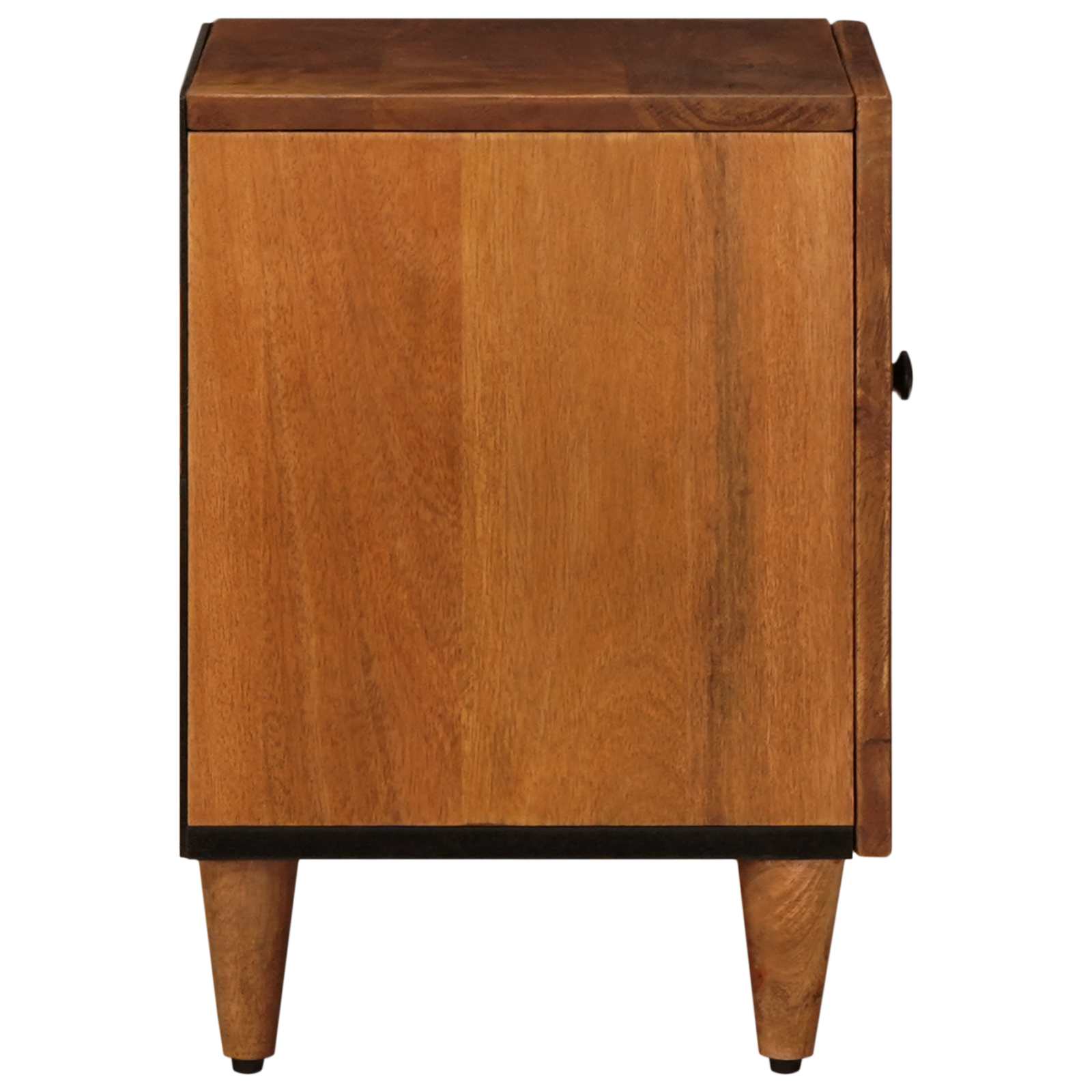 Nachttisch 2 pcs Braun 40 x 33 x 46 cm Massivholz Mango