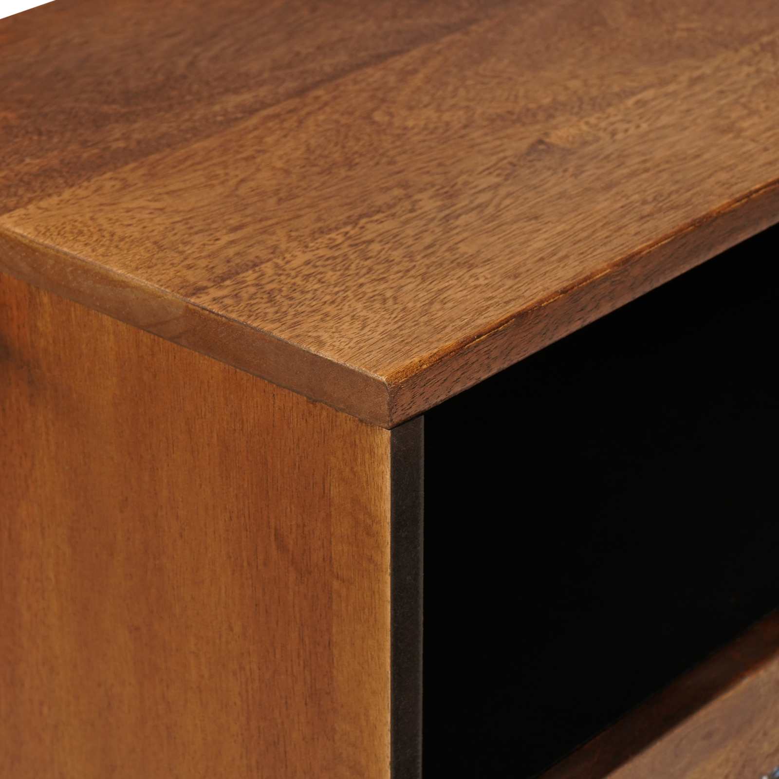 Nachttisch Braun 50 x 33 x 62 cm Massivholz Mango