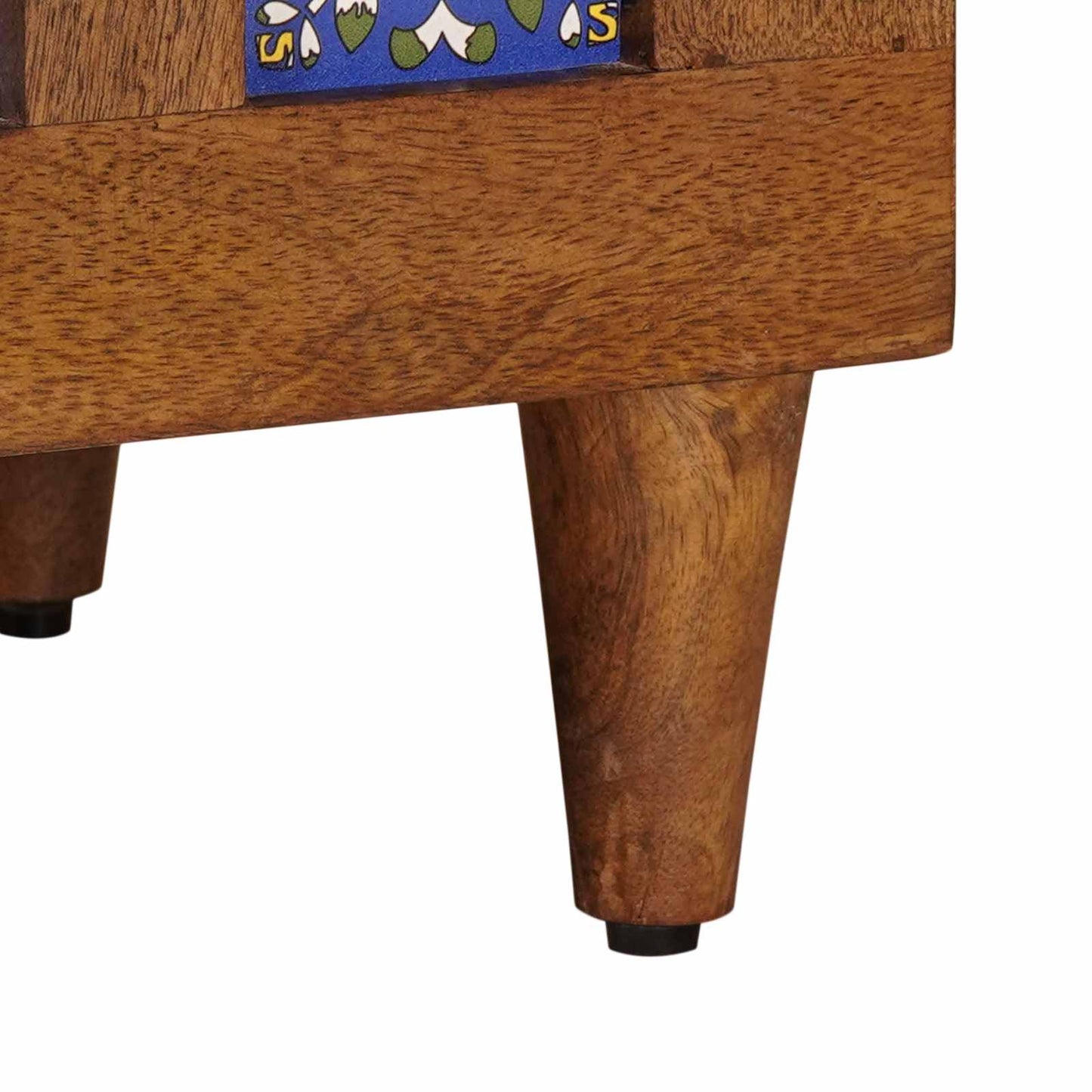Nachttisch Braun 50 x 33 x 62 cm Massivholz Mango