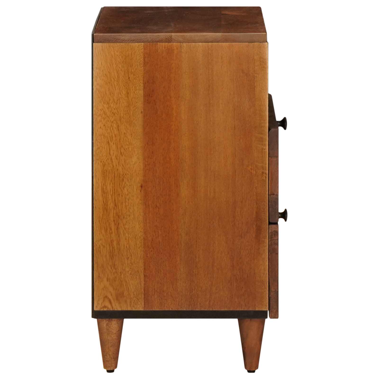 Nachttisch Braun 50 x 33 x 62 cm Massivholz Mango