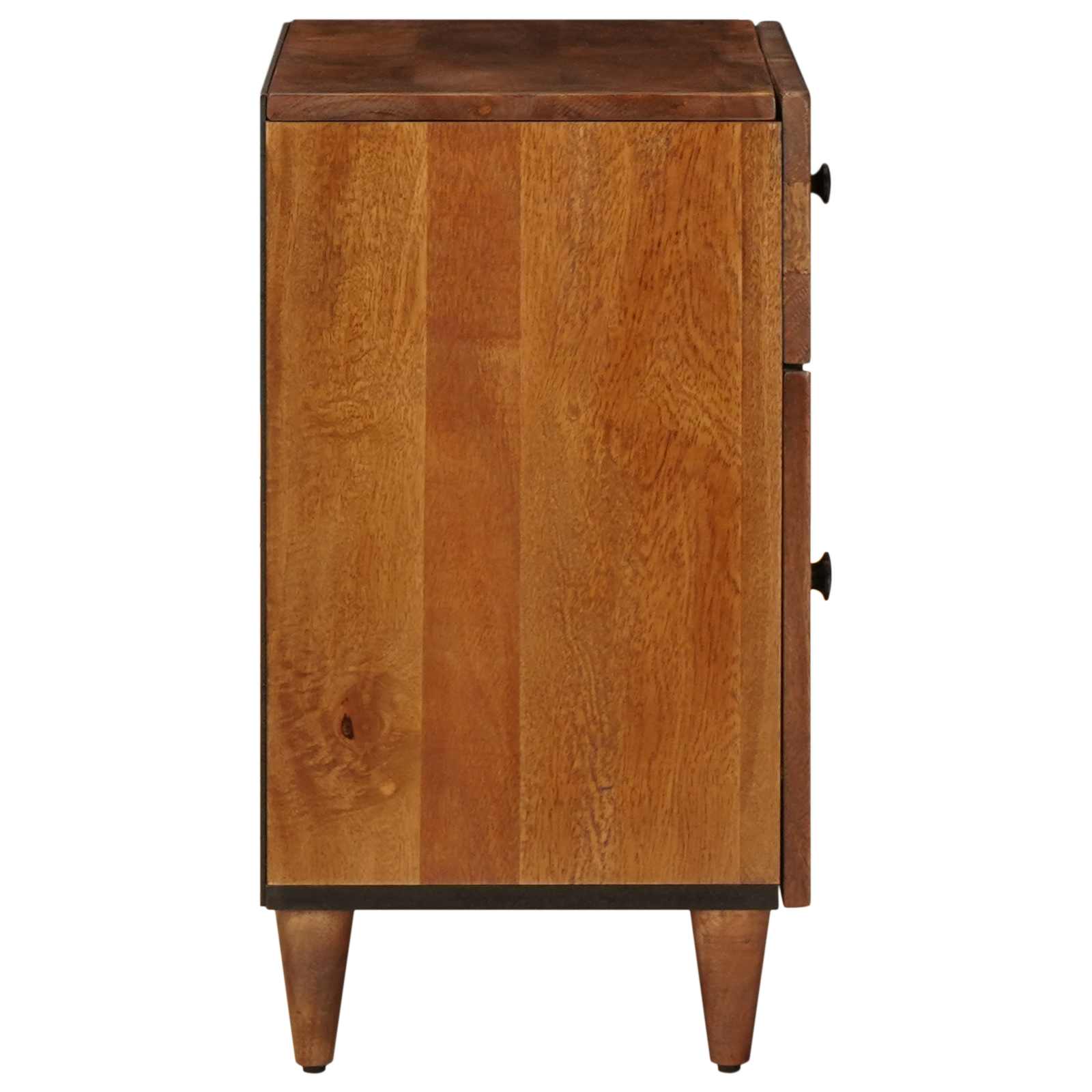 Nachttisch Braun 50 x 33 x 60 cm Massivholz Mango