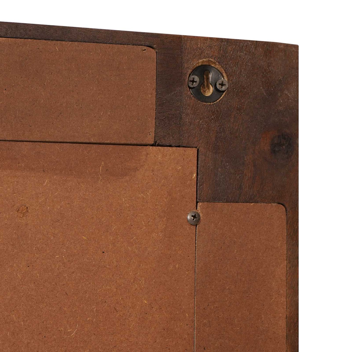 Badezimmer Spiegel Walnuss 50 x 70 x 2,5 cm Massivholz Mango