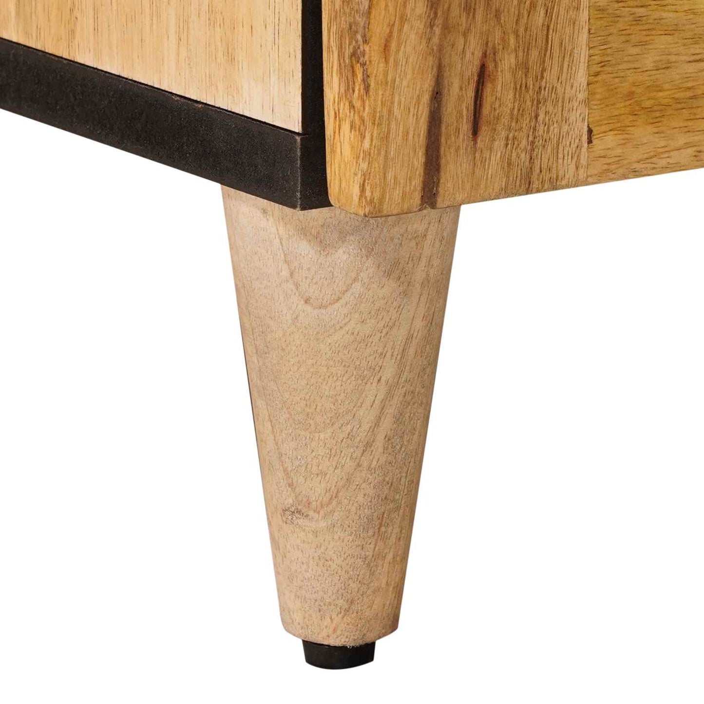 Nachttisch Natur 40 x 33,5 x 46 cm Massivholz Mango