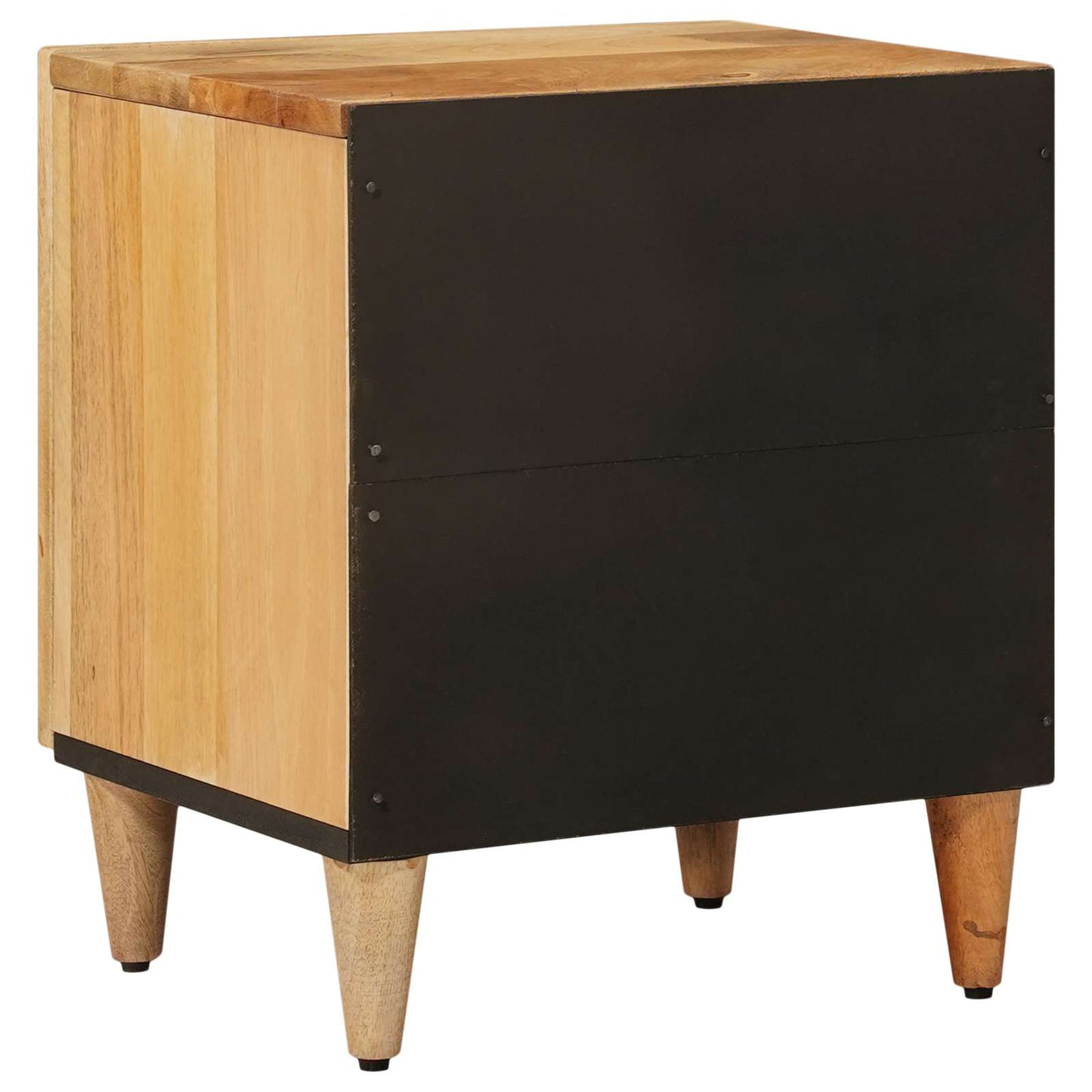 Nachttisch Natur 40 x 33,5 x 46 cm Massivholz Mango