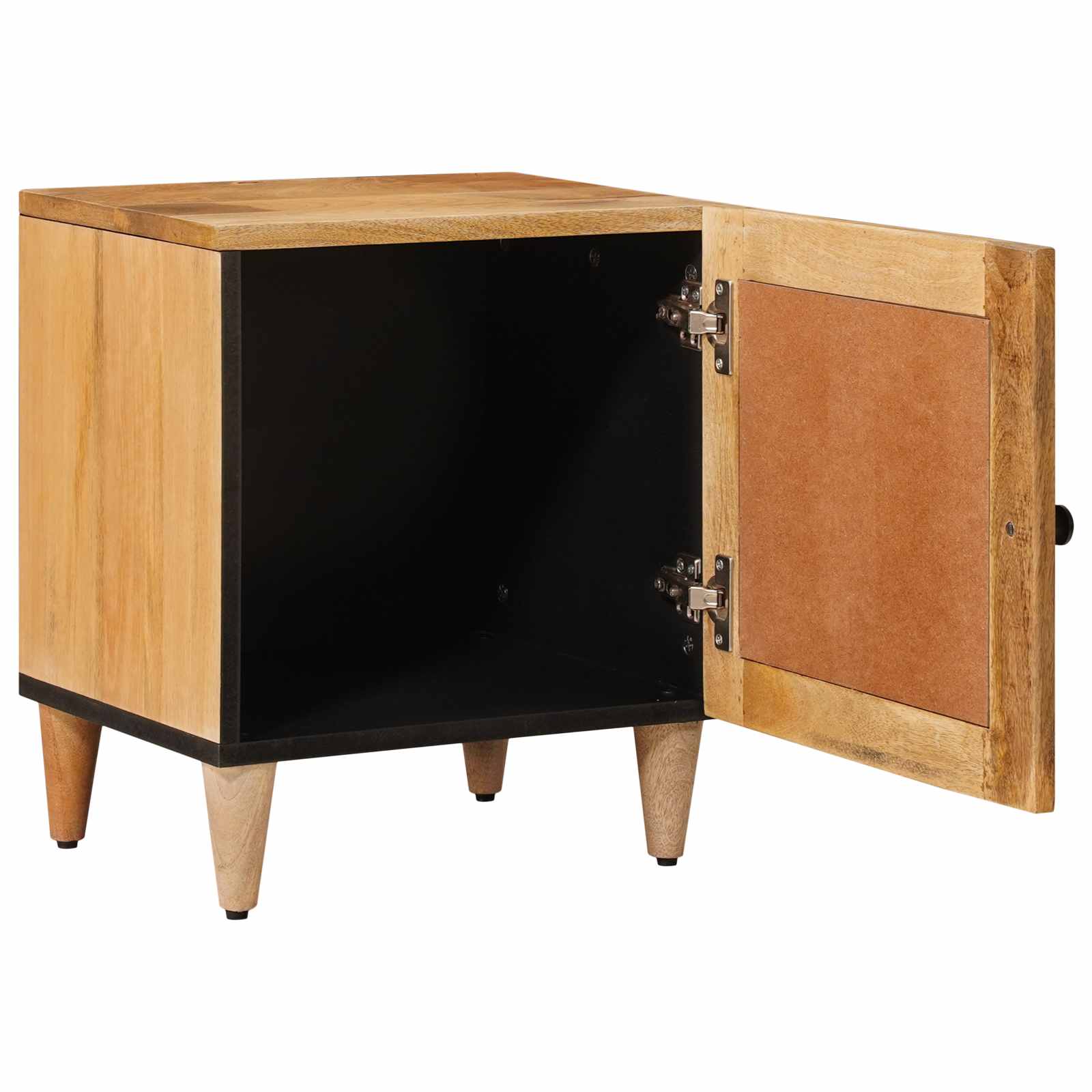 Nachttisch 2 stk. Natur 40 x 33 x 46 cm Massivholz Mango