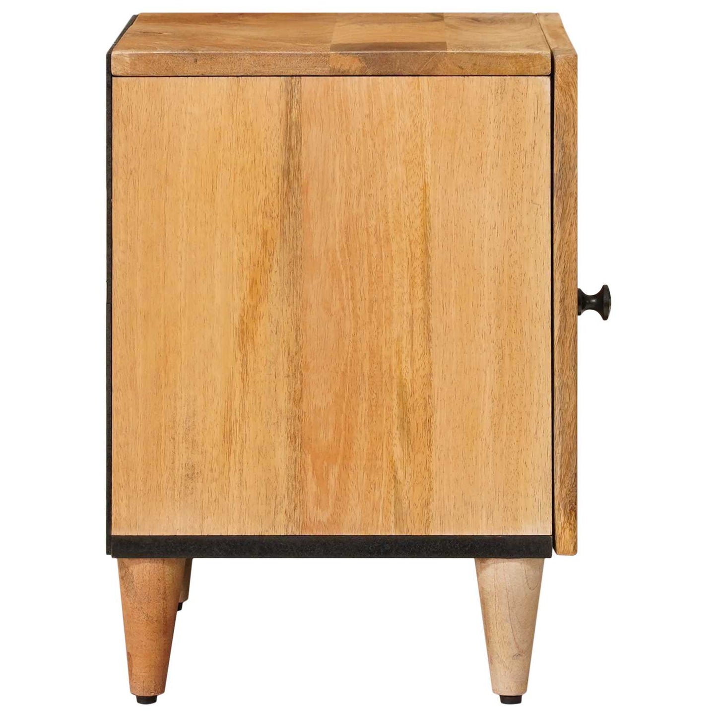 Nachttisch 2 stk. Natur 40 x 33 x 46 cm Massivholz Mango
