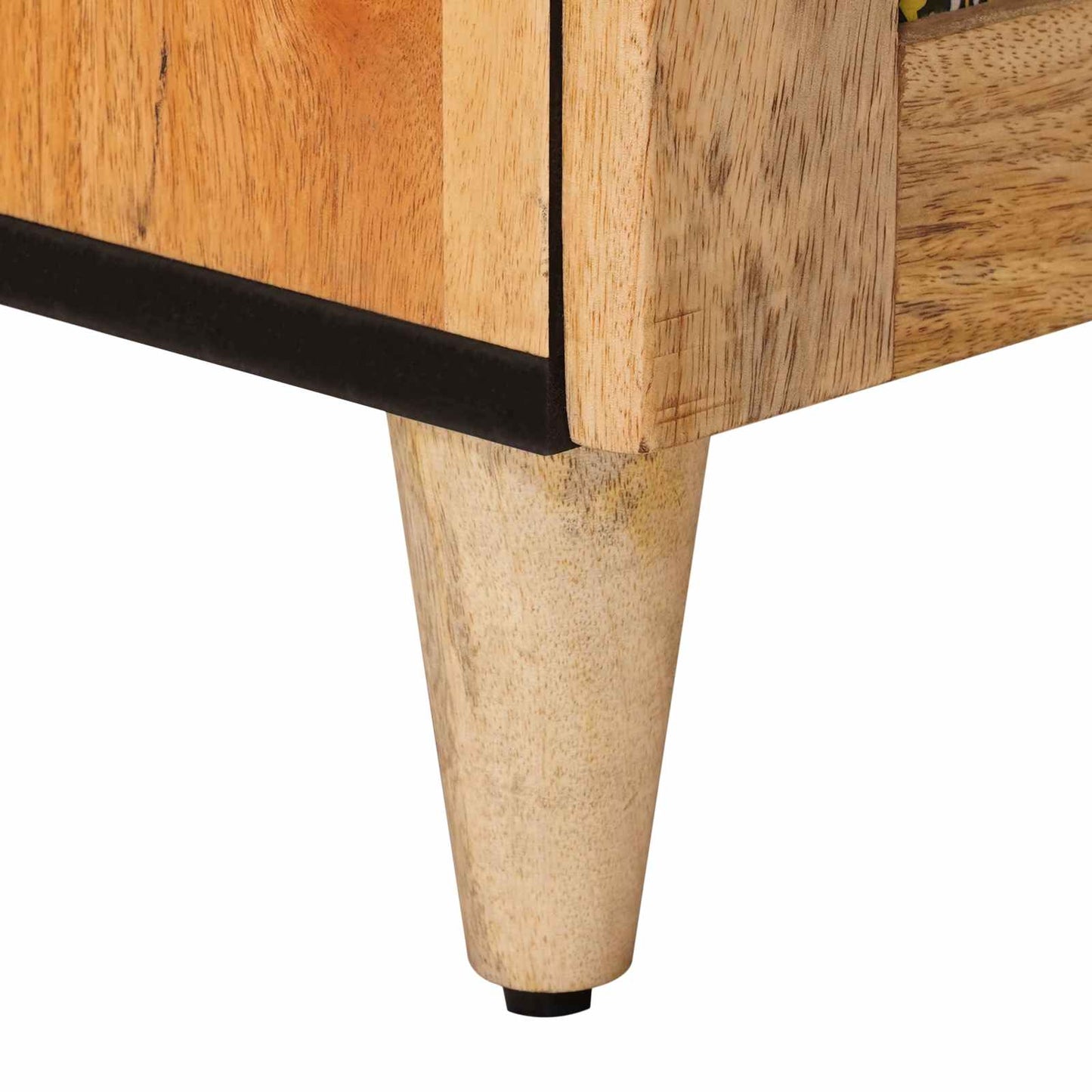 Nachttisch 2 stk. Natur 40 x 33 x 46 cm Massivholz Mango