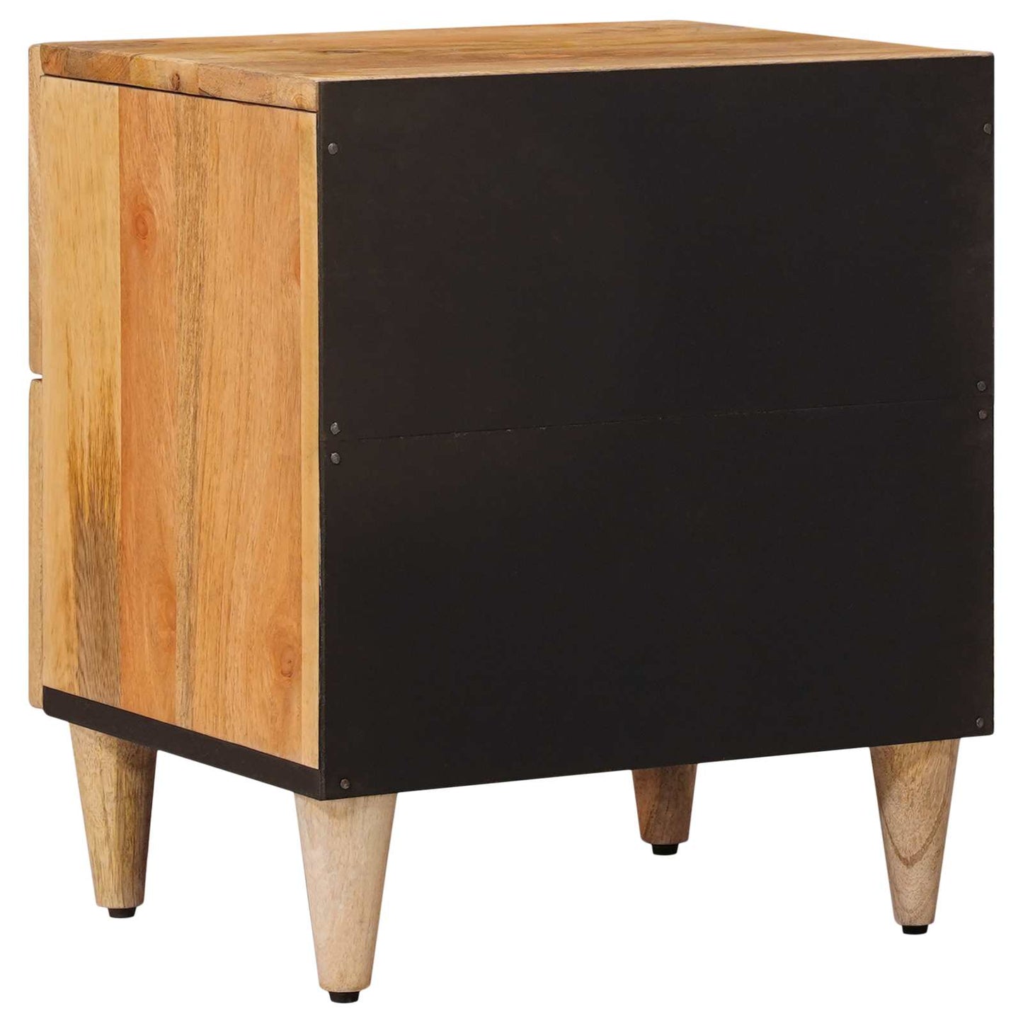 Nachttisch 2 stk. Natur 40 x 33 x 46 cm Massivholz Mango