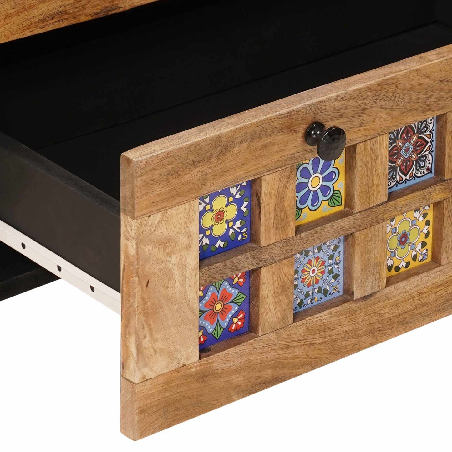 Sideboard Natur 60 x 33 x 75 cm Massivholz Mango