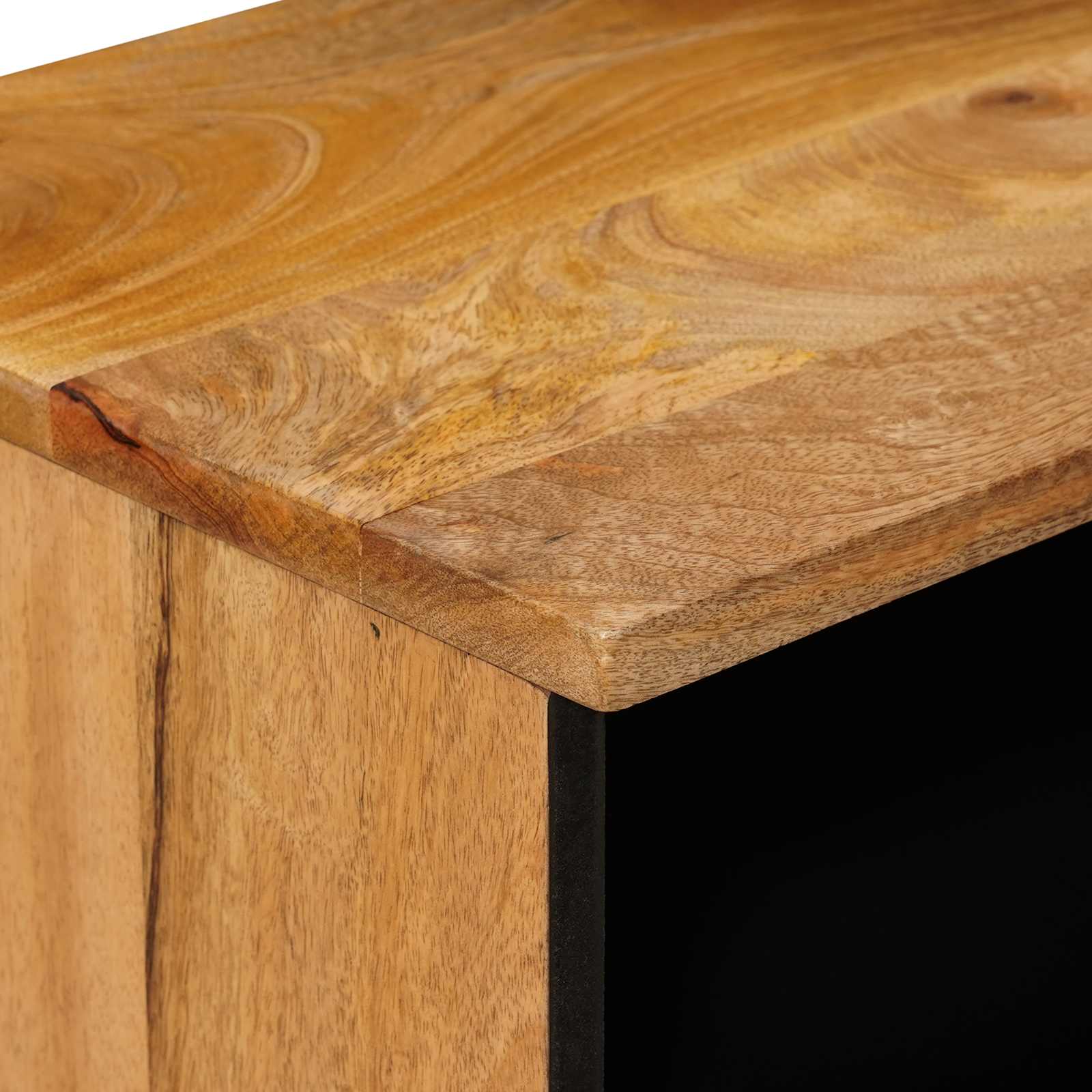 Nachttisch Natur 40 x 33 x 46 cm Massivholz Mango
