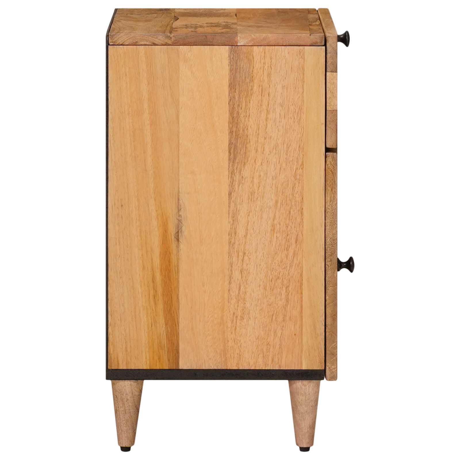 Nachttisch Natur 50 x 33 x 60 cm Massivholz Mango