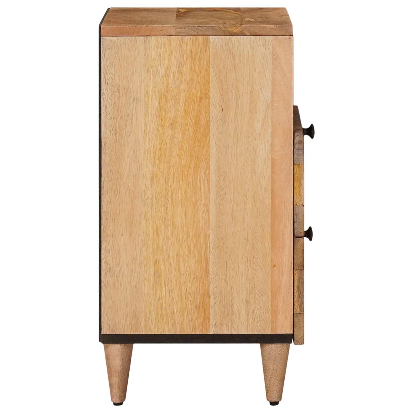 Nachttisch Natur 50 x 33 x 62 cm Massivholz Mango