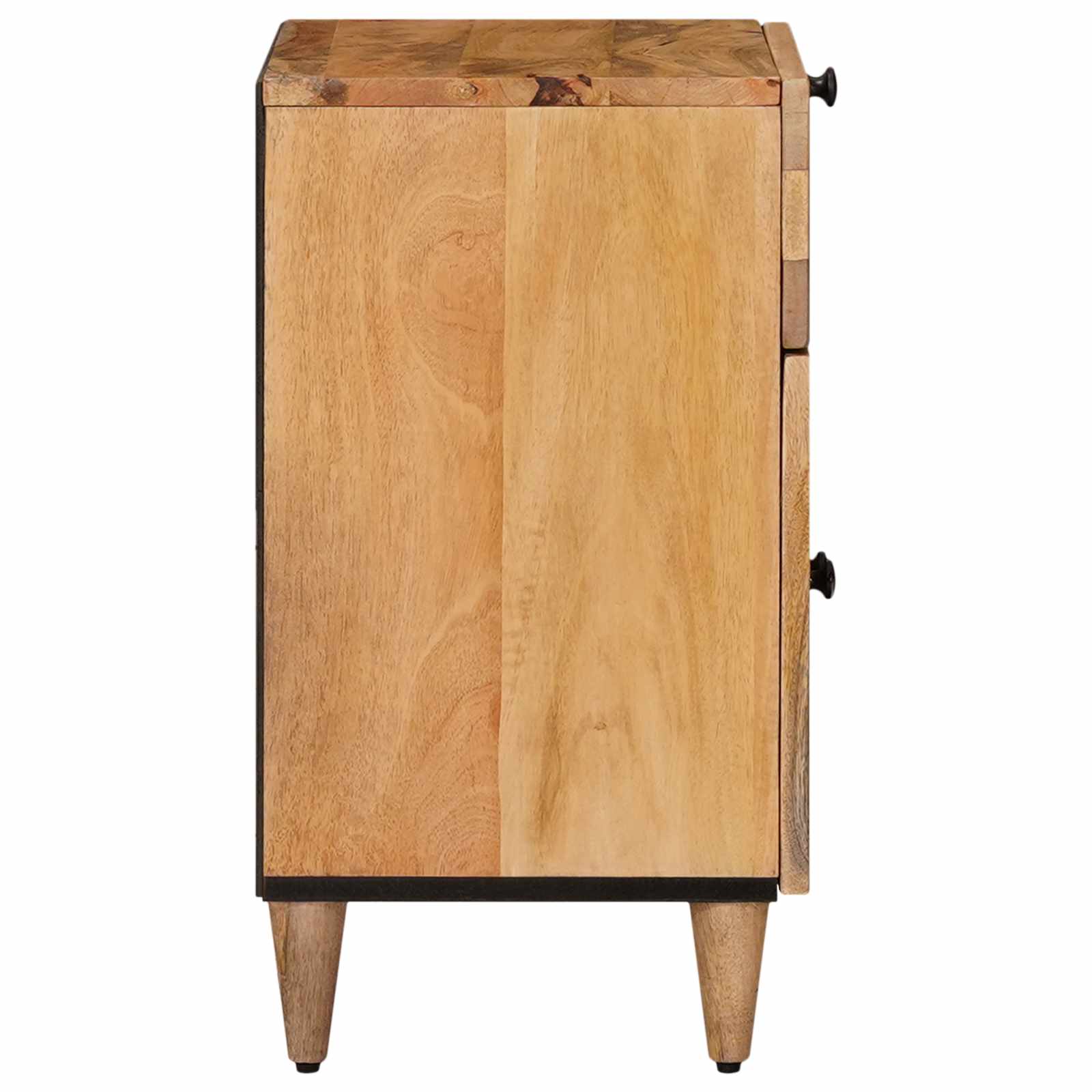 Nachttisch Natur 50 x 33 x 60 cm Massivholz Mango