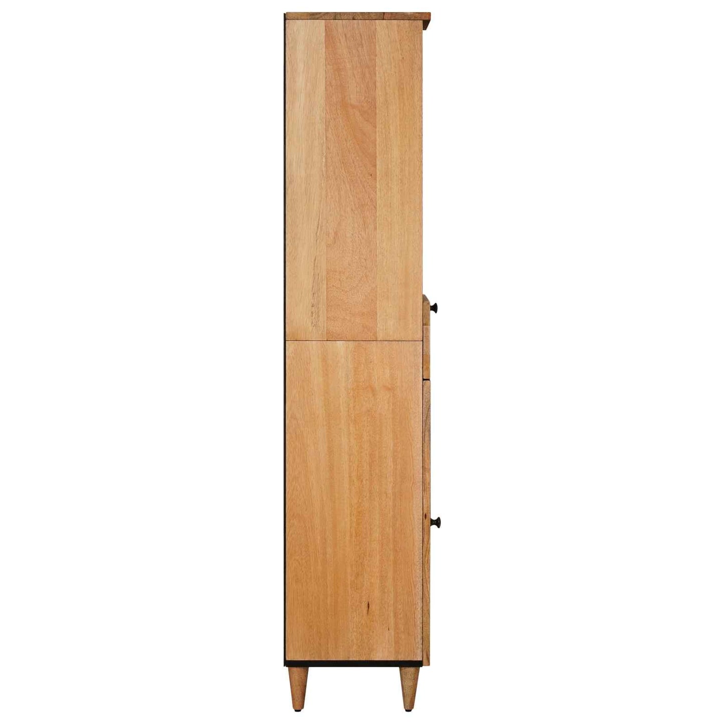 Badezimmerschrank Natur 38 x 33 x 160 cm Massivholz Mango