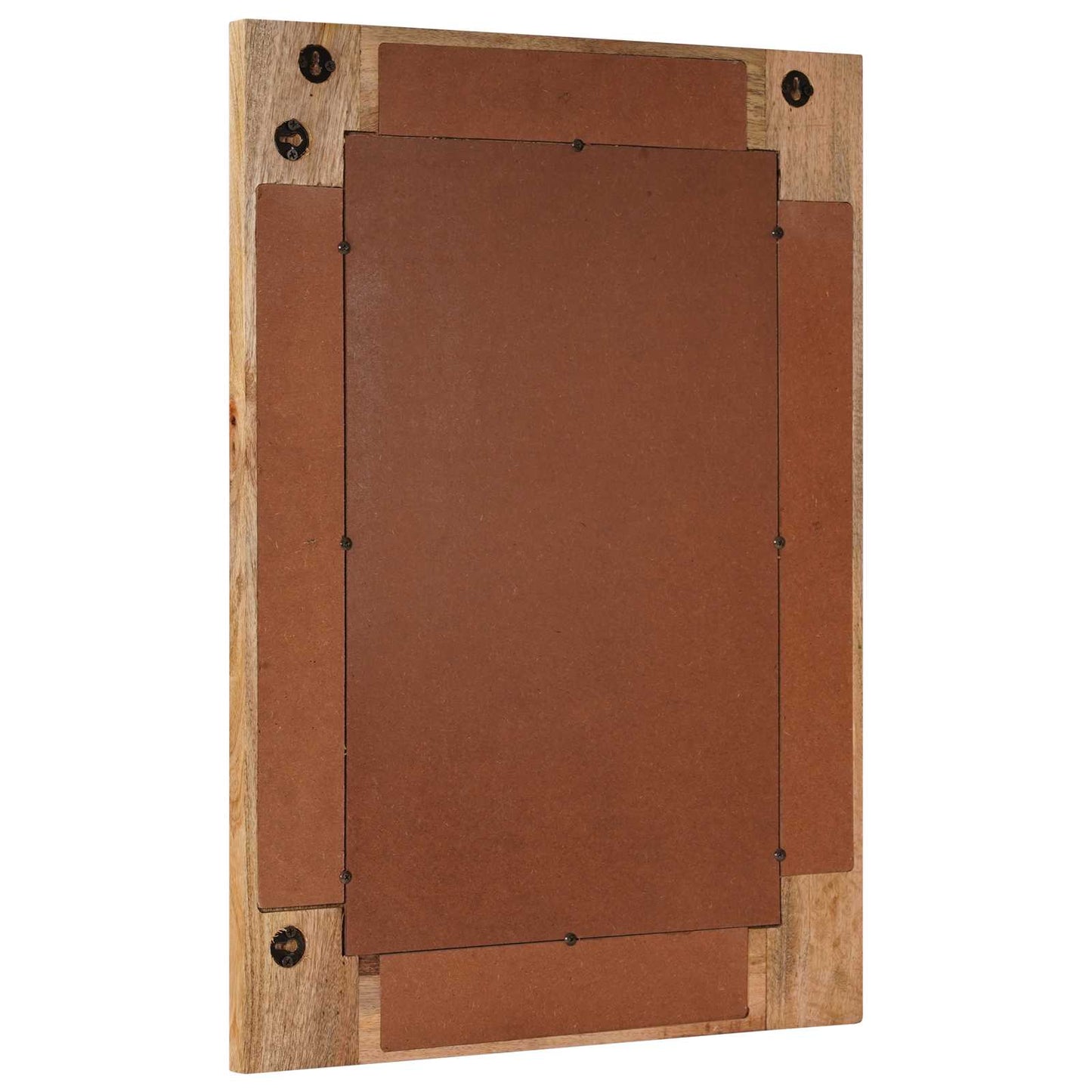 Badezimmer Spiegel Natur 50 x 70 x 3 cm Massivholz Mango