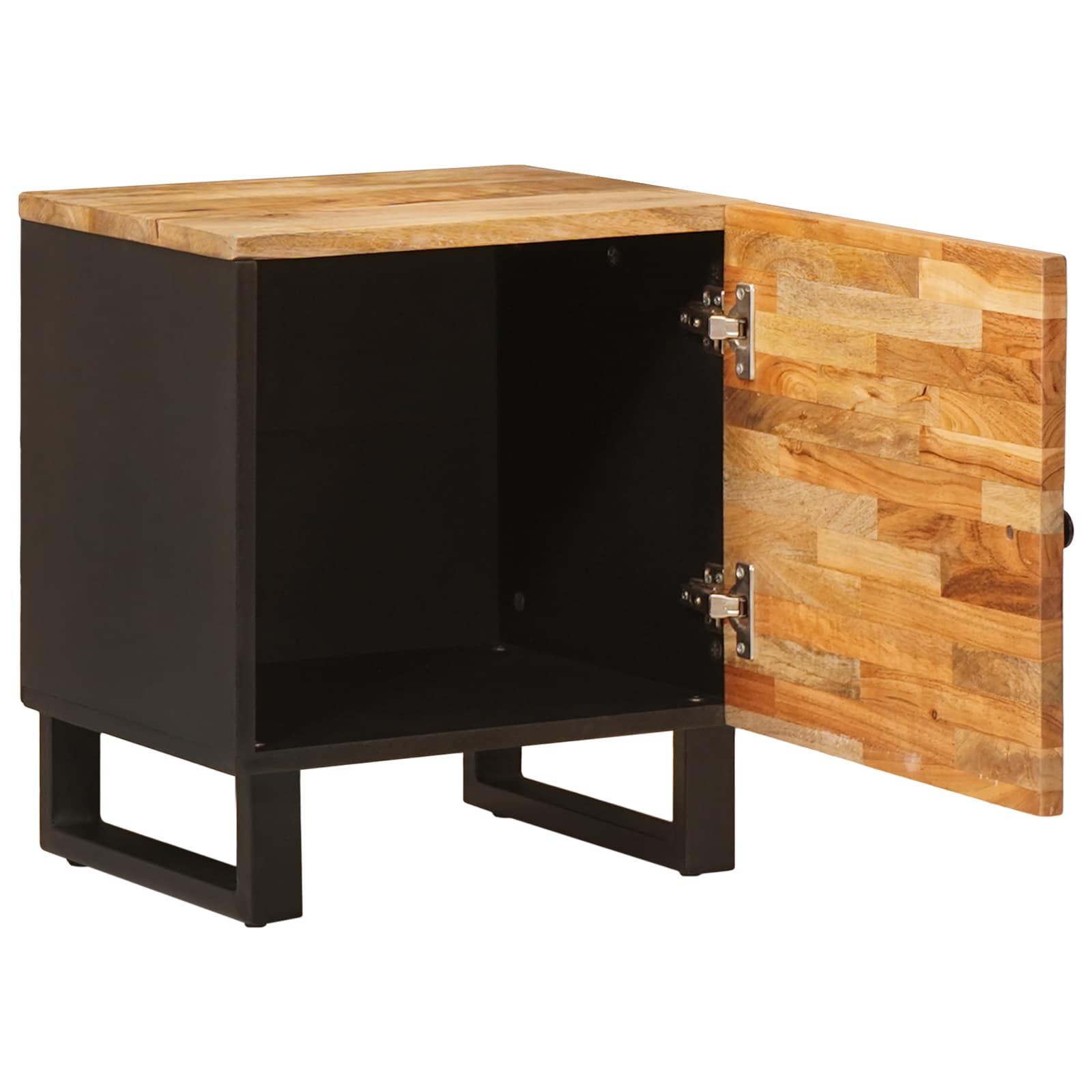 Nachttisch 2 stk. Braun 40 x 33 x 46 cm Massivholz Mango