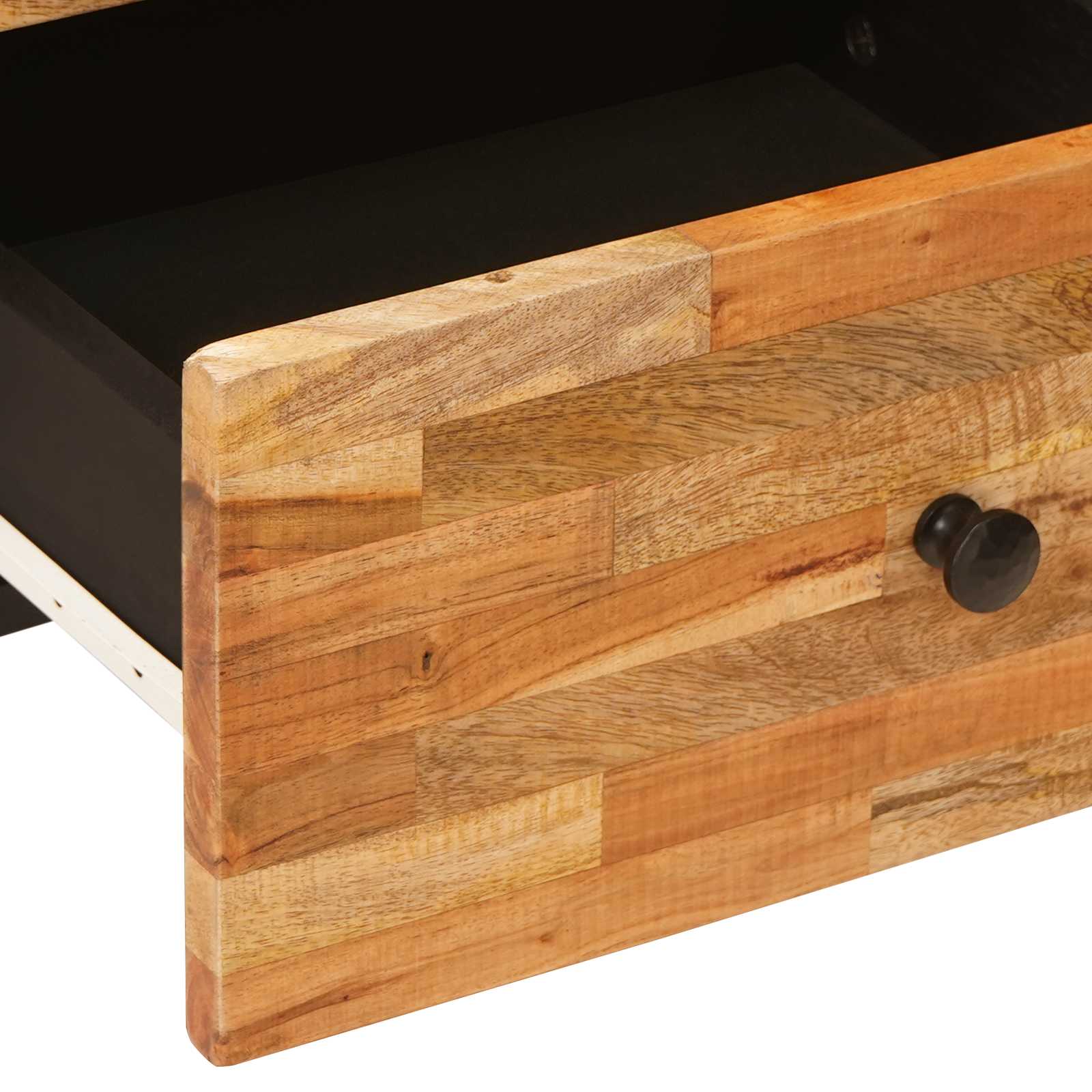 Nachttisch 2 stk. Braun 40 x 33 x 46 cm Massivholz Mango