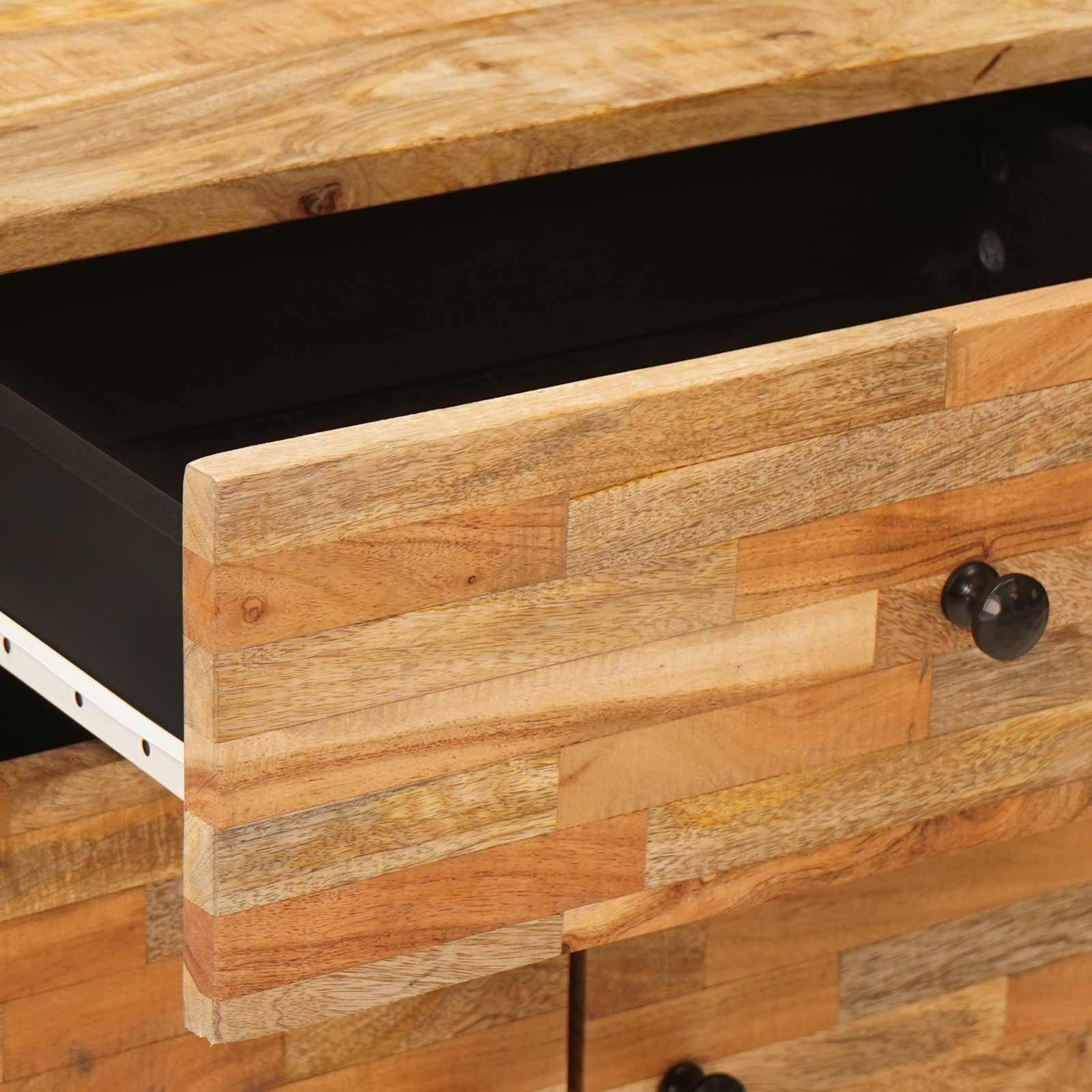 Bettkasten Braun 50 x 33 x 60 cm Massivholz Mango