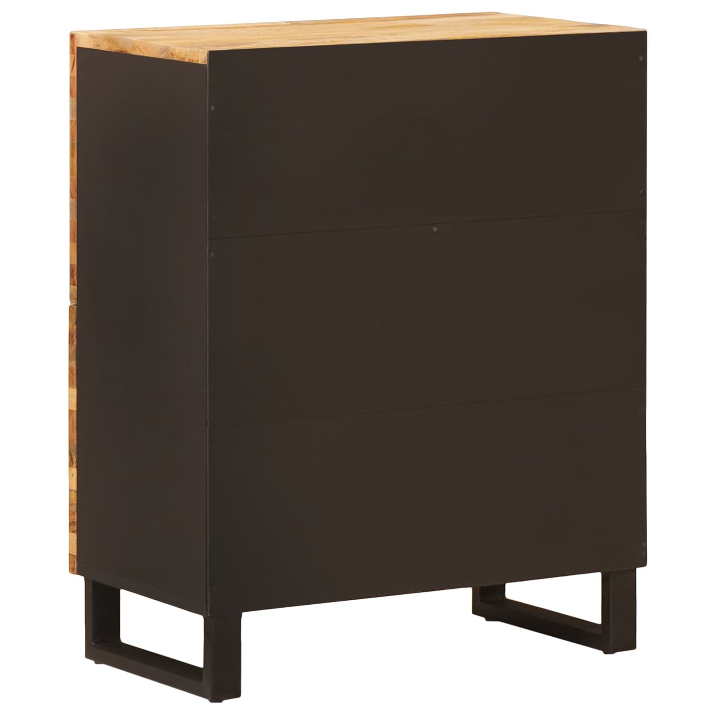 Seitenschrank mit Tür Braun 60 x 33 x 75 cm Massivholz Mango