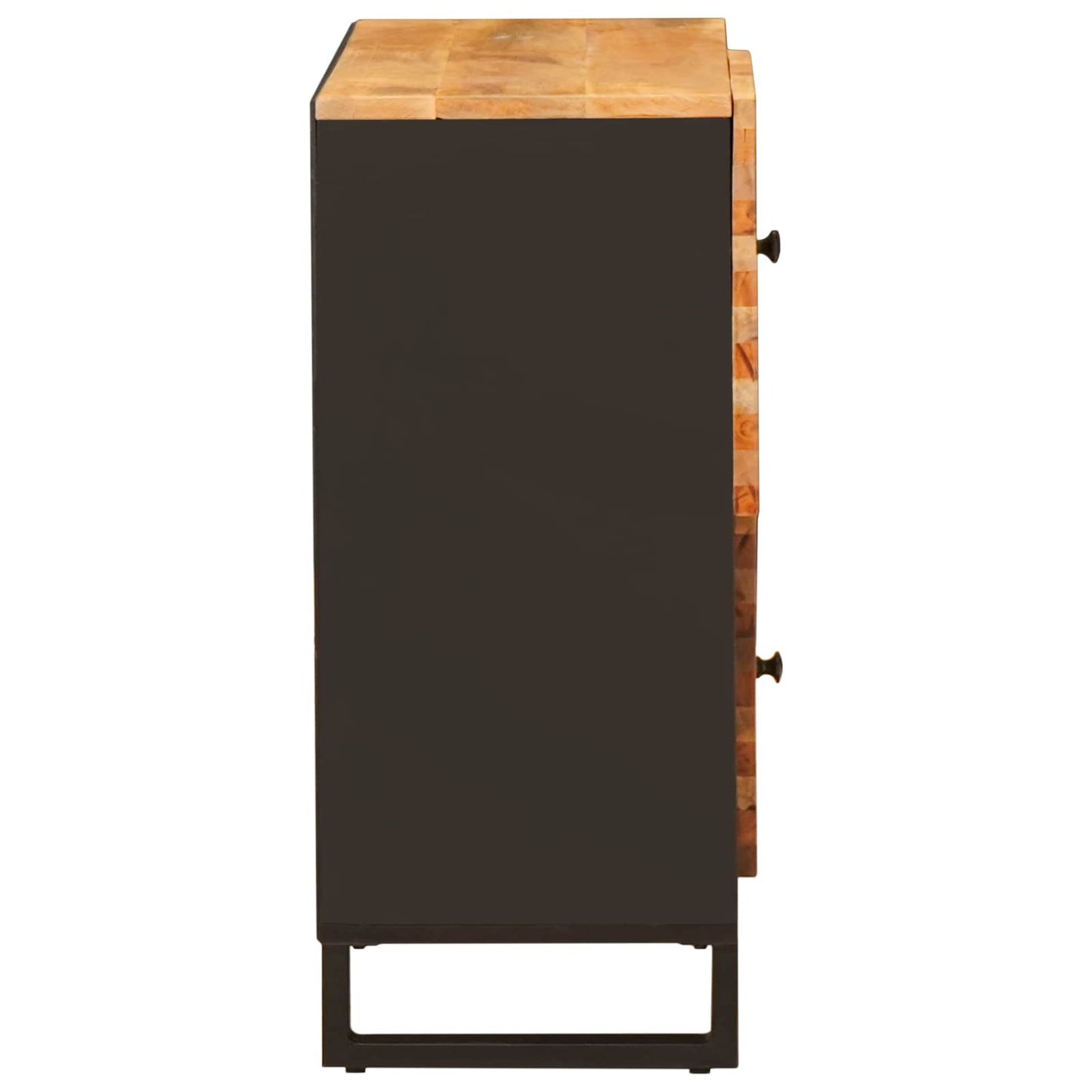 Seitenschrank Braun 80 x 33 x 75 cm Massivholz Mango