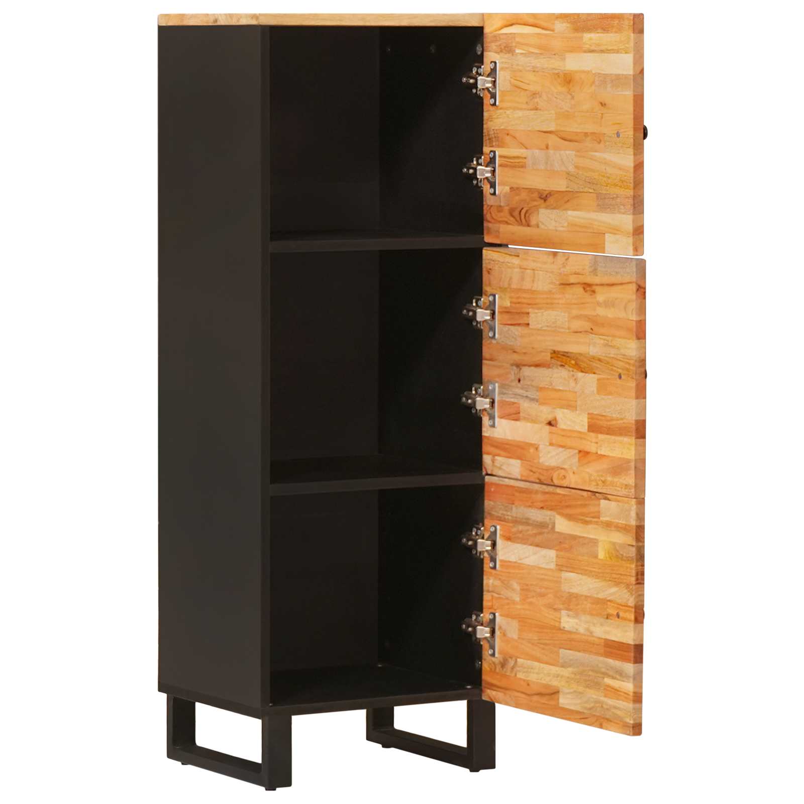 Aufbewahrung Highboard Braun 40 x 33 x 110 cm Massivholz Mango