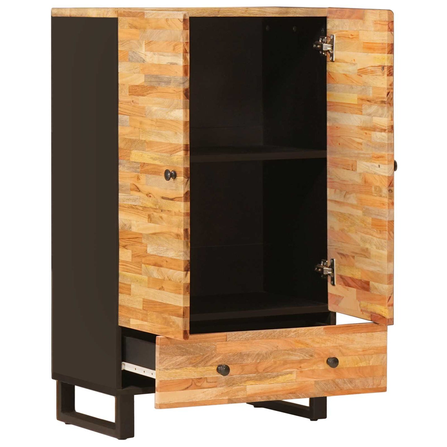 Aufbewahrung Highboard Braun 60 x 33 x 100 cm Massivholz Mango