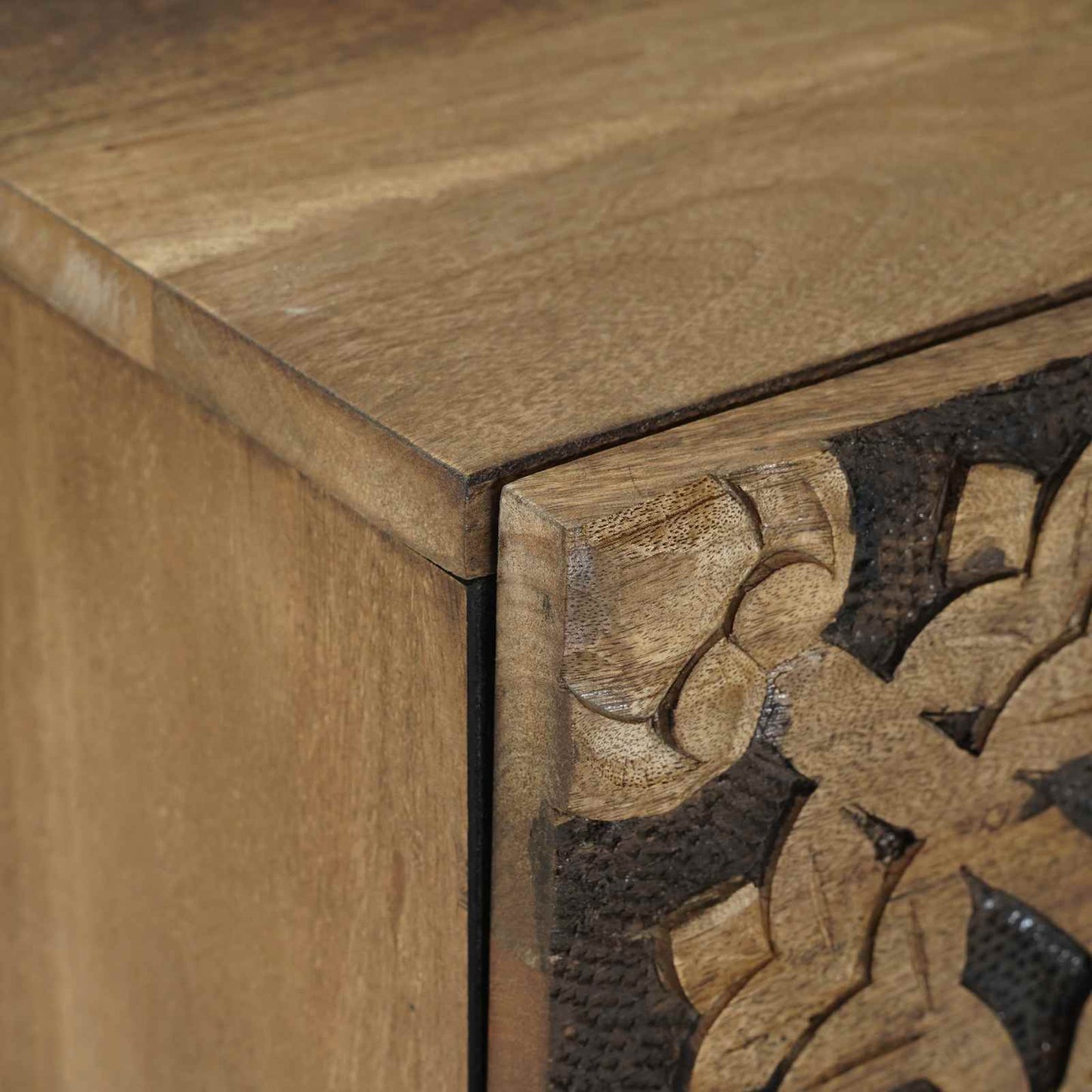Nachttisch 2 stk. Braun 40 x 33,5 x 46 cm Massivholz Mango