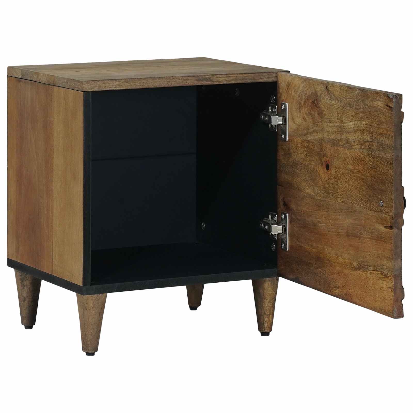 Nachttisch 2 stk. Braun 40 x 33,5 x 46 cm Massivholz Mango