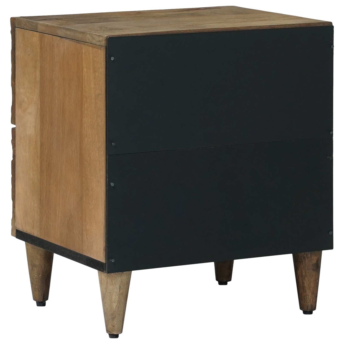Nachttisch 2 stk. Braun 40 x 33,5 x 46 cm Massivholz Mango