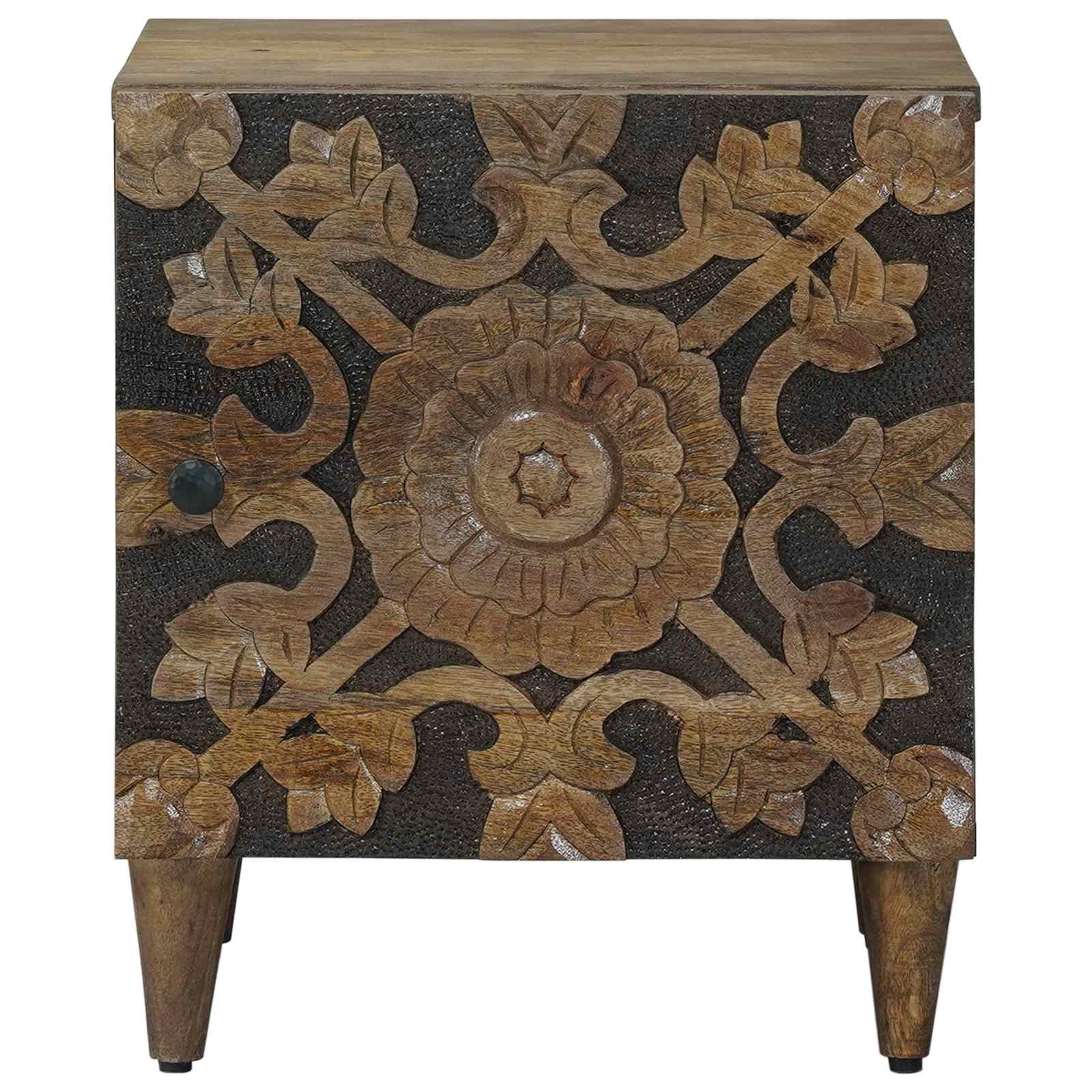 Nachttisch 2 stk. Braun 40 x 33,5 x 46 cm Massivholz Mango